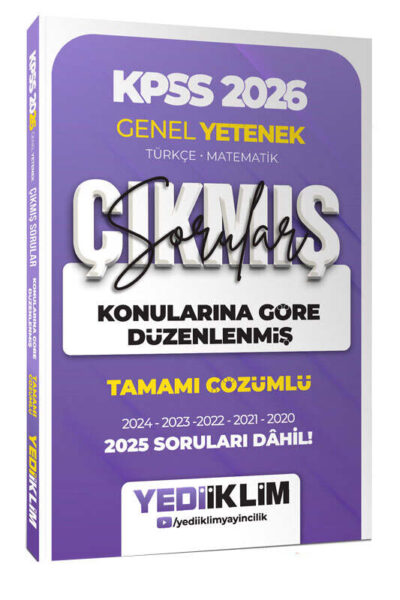 9786255836823 Yediiklim Yayınları, 2026, KPSS Kitap, Çıkmış Soru Kitabı