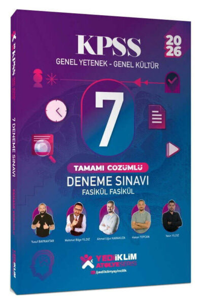 9786255781291 Yediiklim Yayınları, 2026, KPSS Kitap, Deneme Kitabı