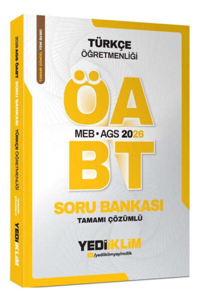 9786255781345 Yediiklim Yayınları, 2026, ÖABT Kitabı, Türkçe, Soru Kitabı