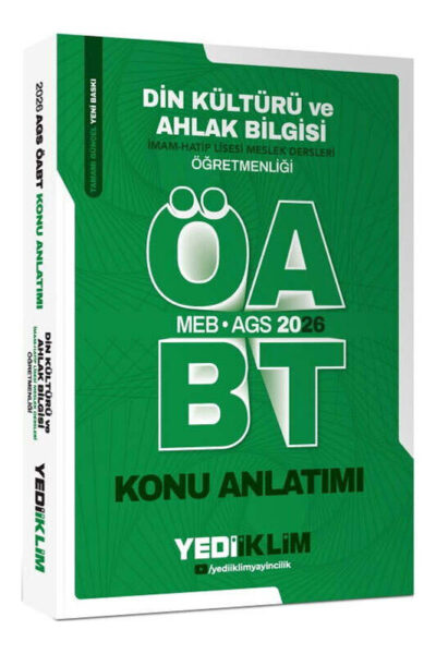 9786255781338 Yediiklim Yayınları, 2026, ÖABT Kitabı, Konu Kitabı